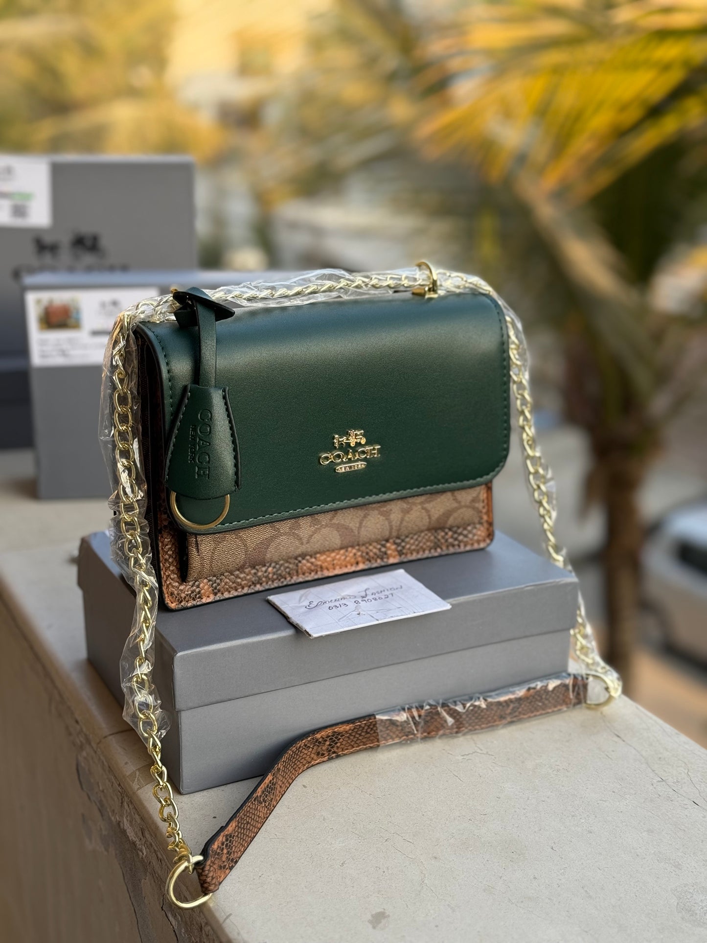 COACH KLARE Crossbody Bag Green