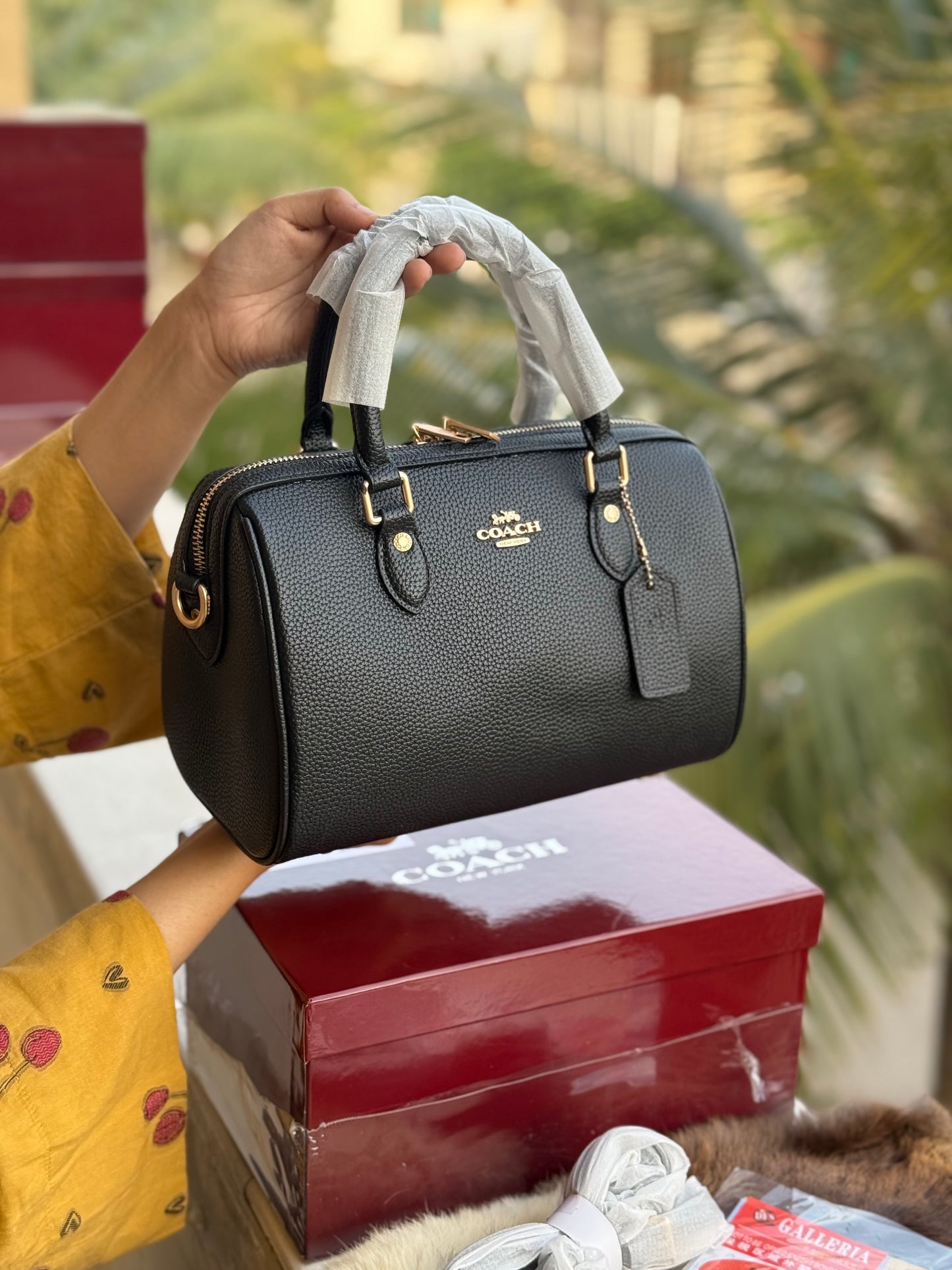 Coach Rowan Satchel With Box Master Series