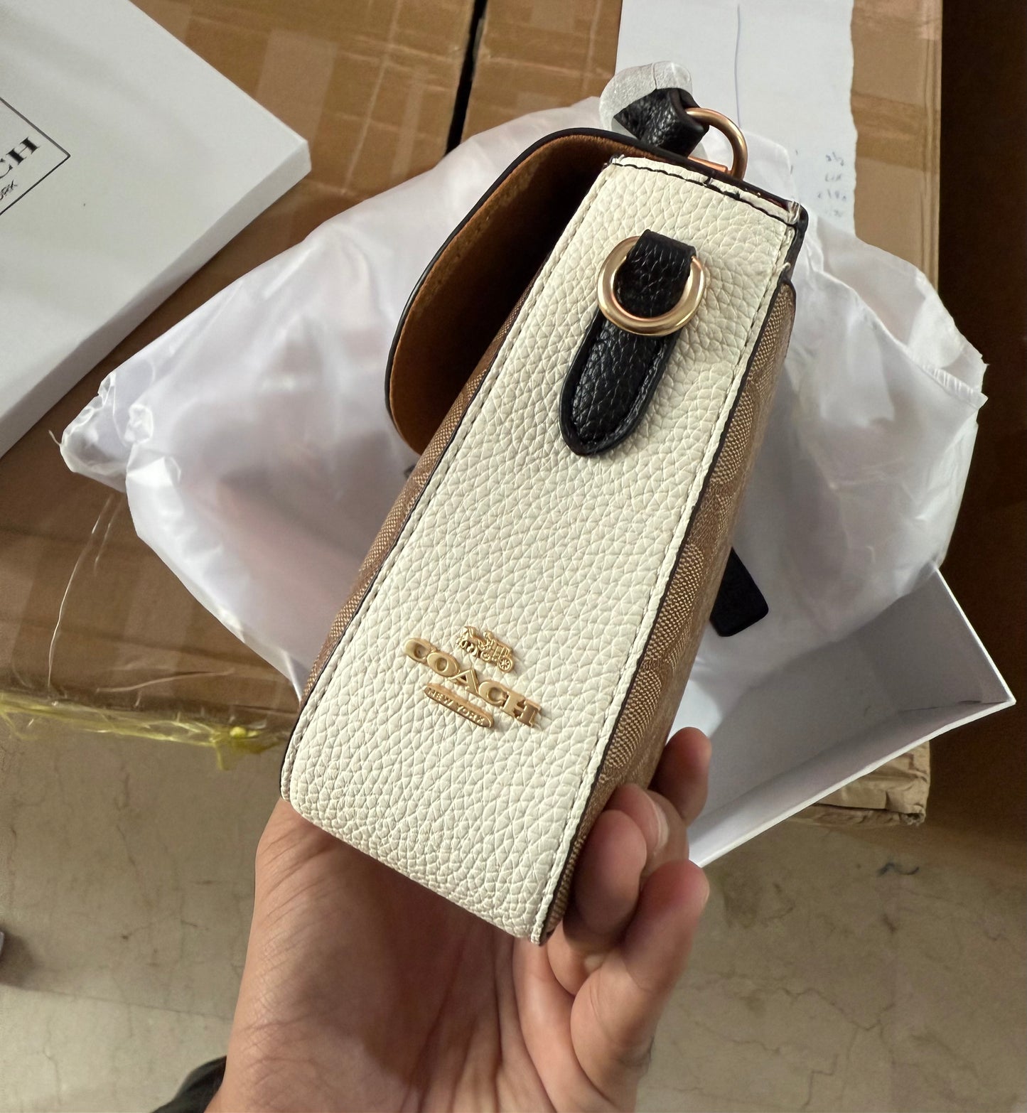 Coach Marlie Top Handle Satchel With Box.