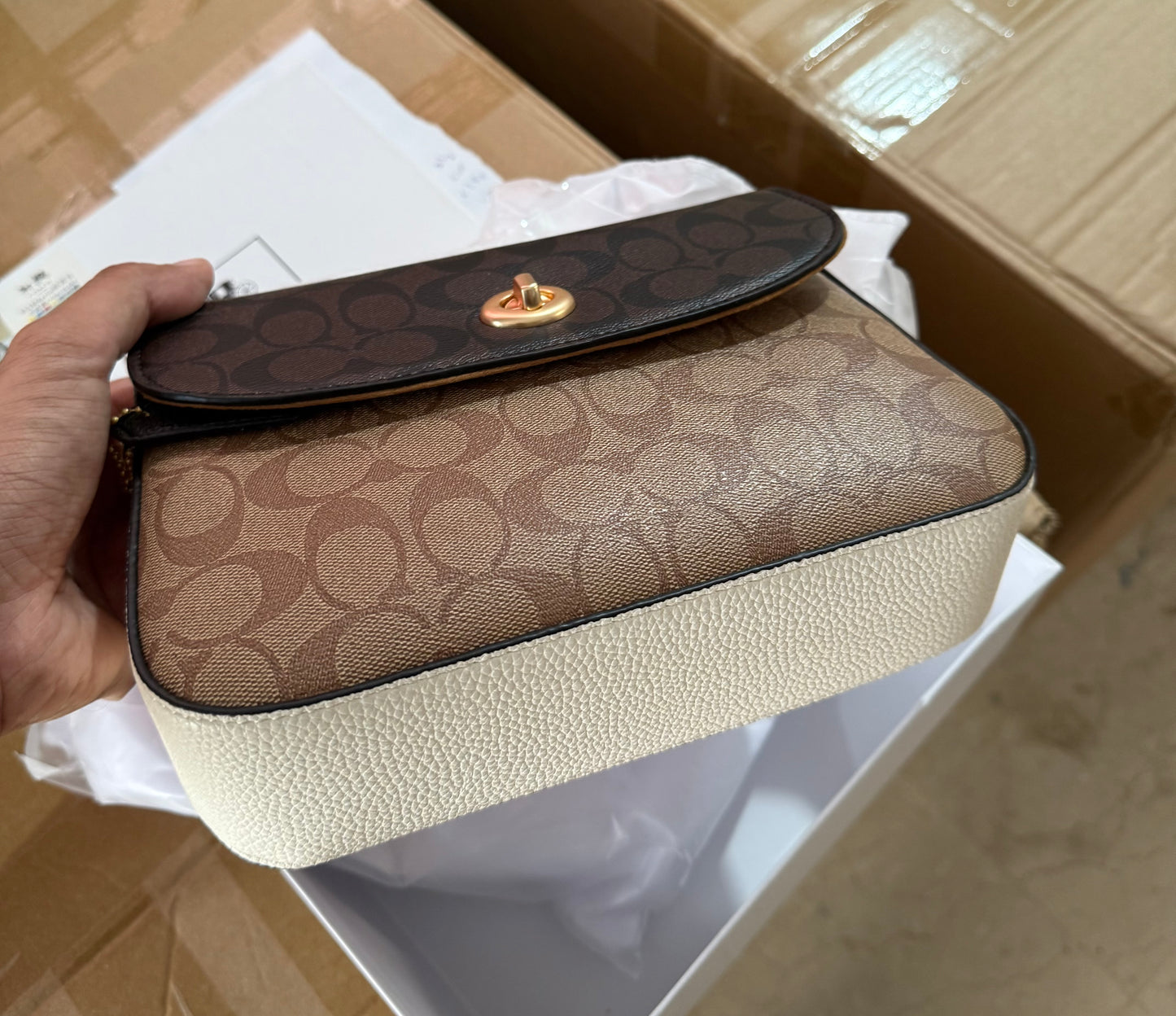 Coach Marlie Top Handle Satchel With Box.