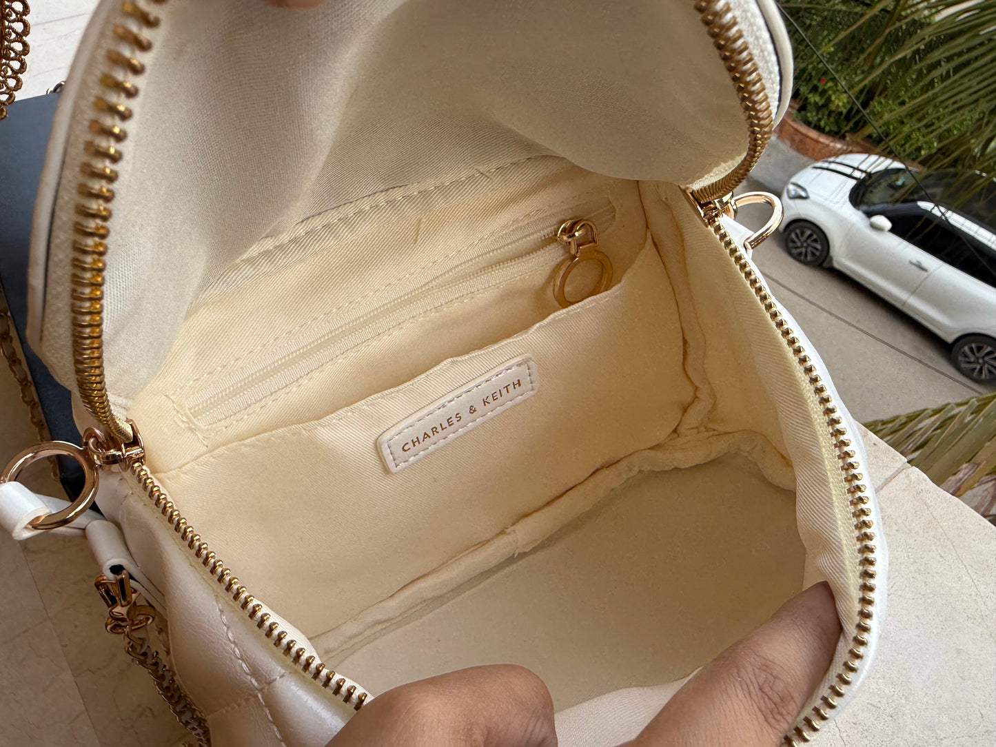 Charles & Keith Apfra Quilted Crossbody Bag With Box-Master Series