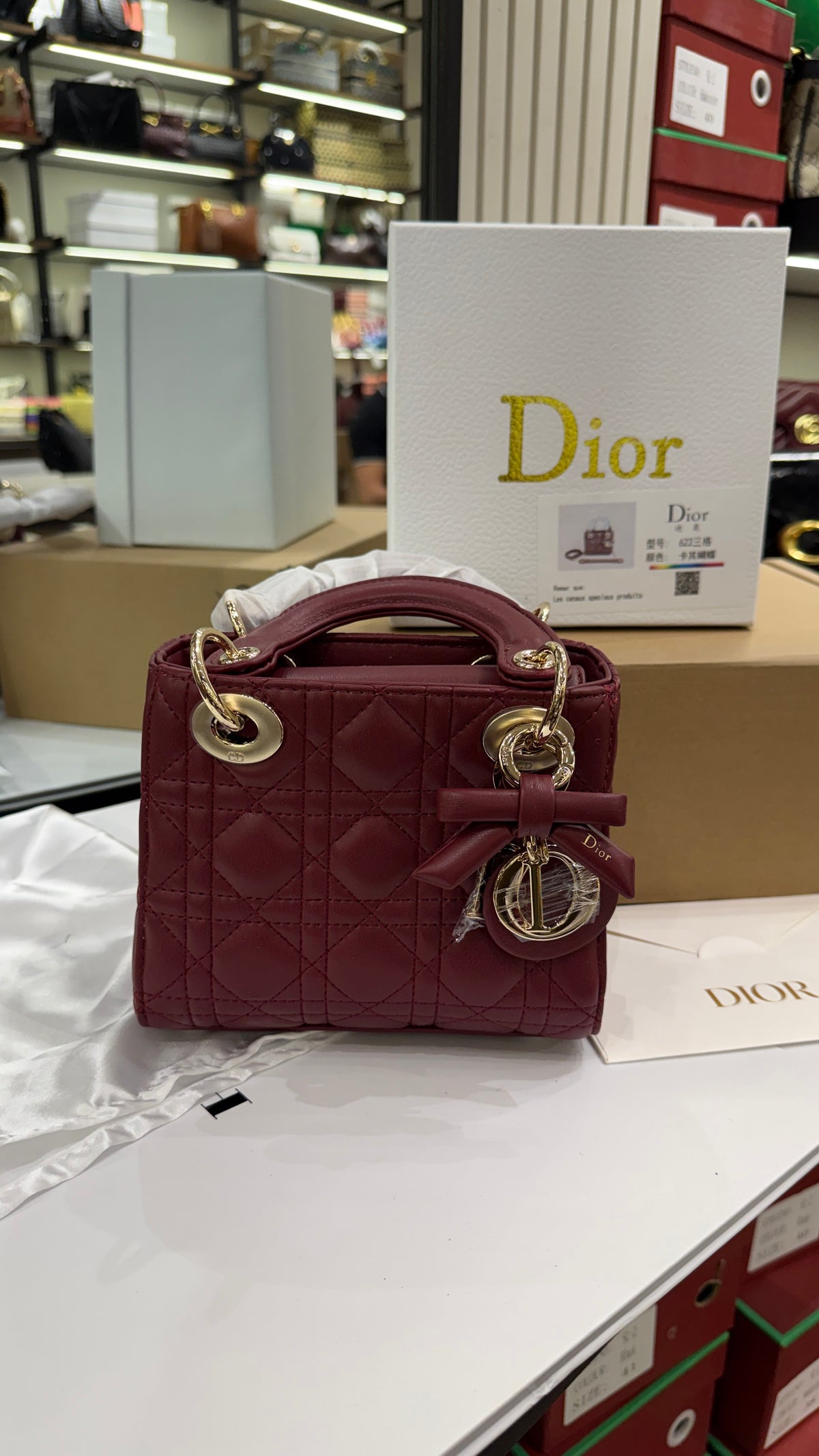 Lady Dior Mini By Dior-AAA Series-Double Folding Box