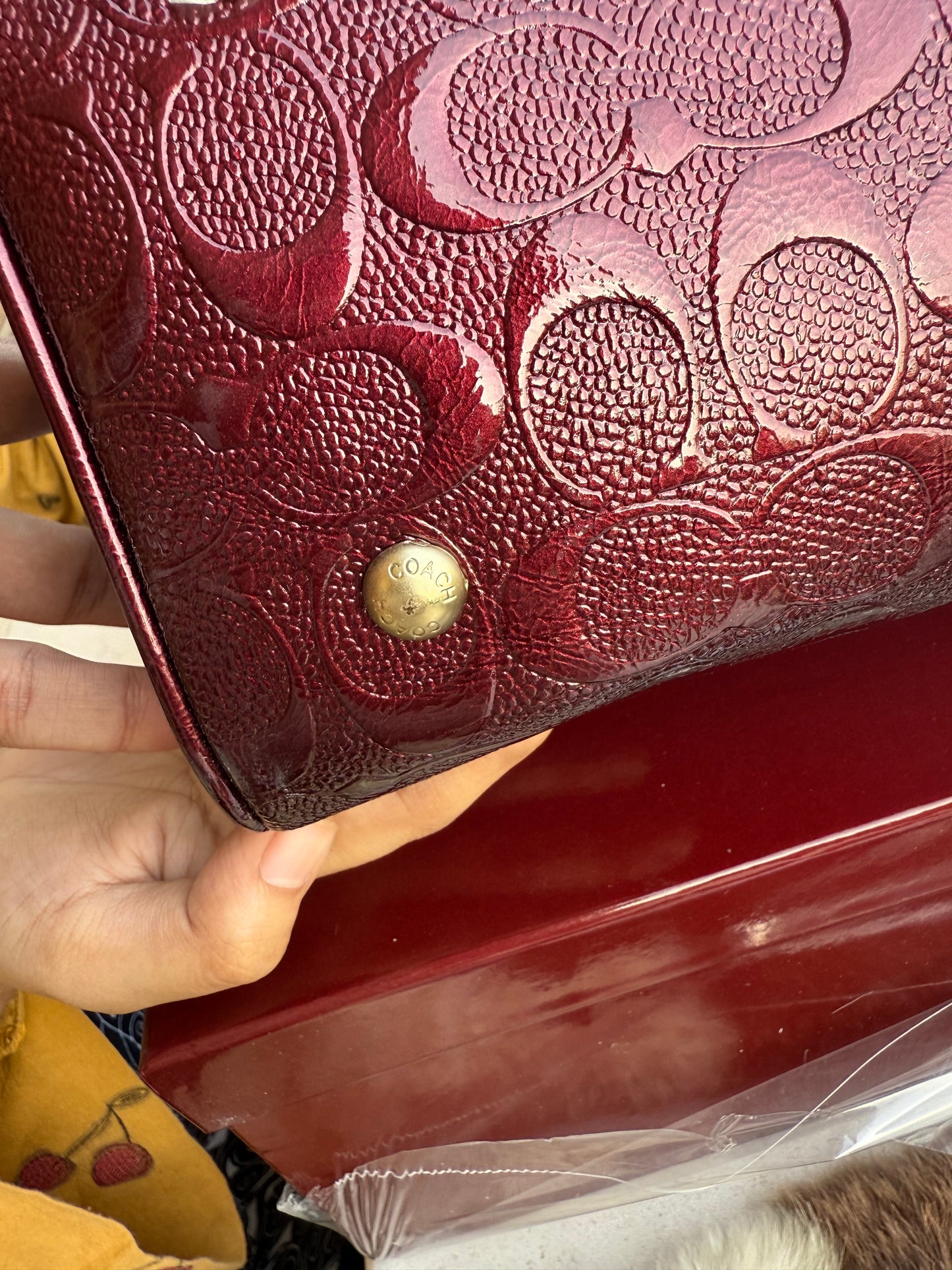Coach Rowan Satchel With Box Master Series