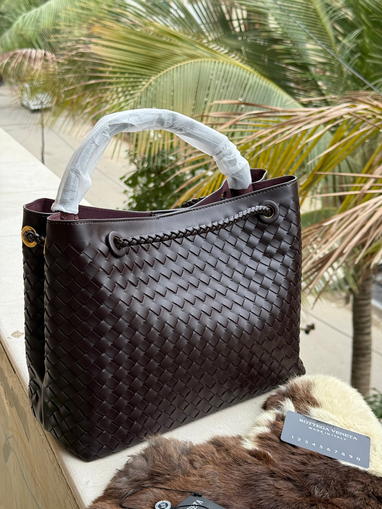 Bottega Venetta Andiamo Intrecciato-Dark Purple Master Series