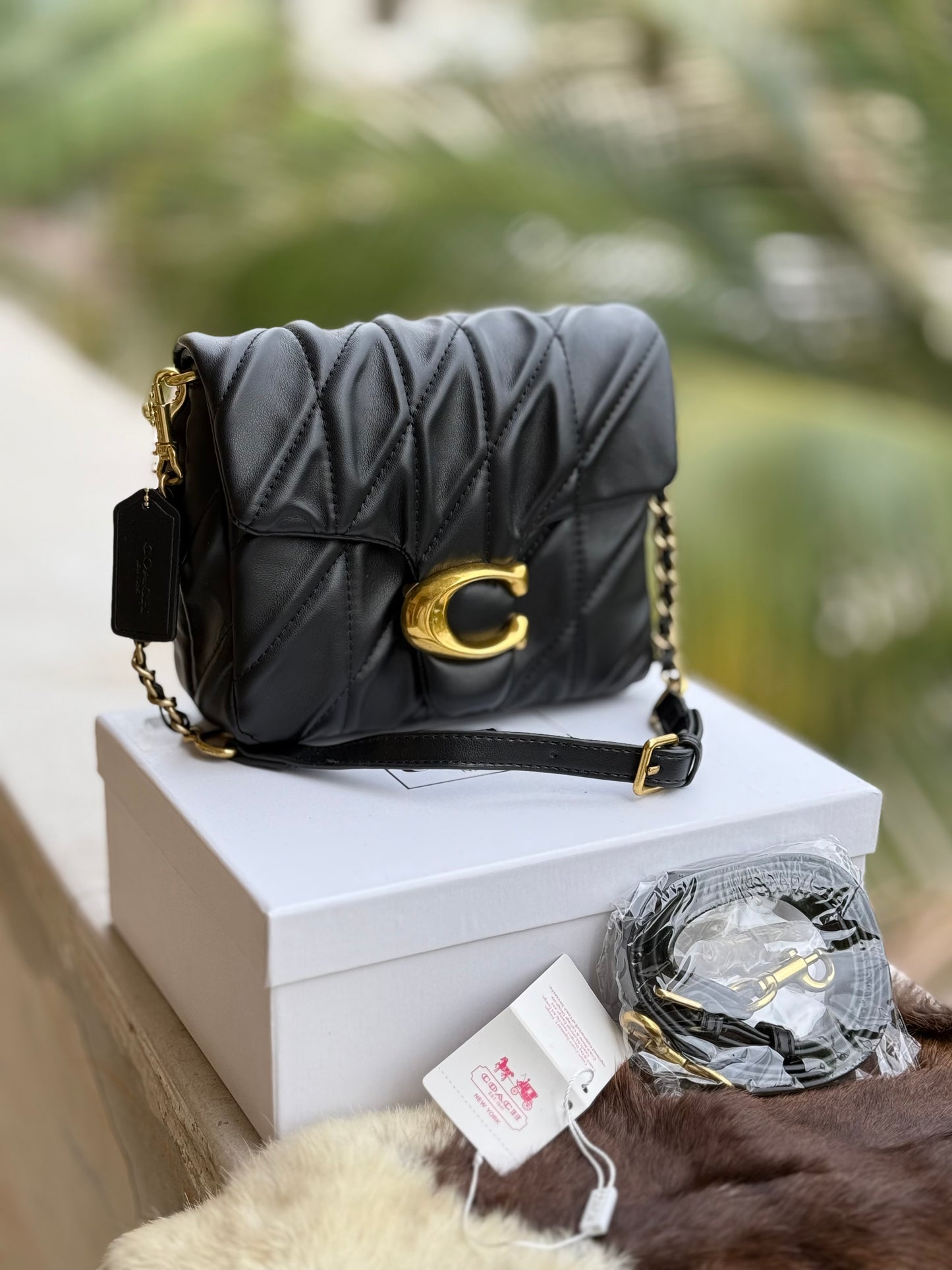 Coach Times Square Tabby Shoulder Bag With Quilting