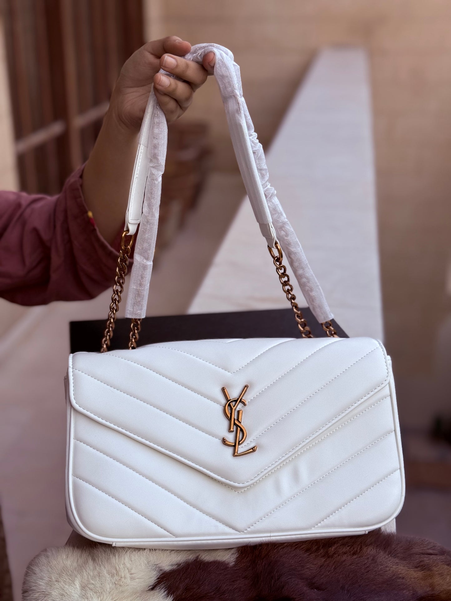 YSL Loulou Master Series With Box White ( Master Series )