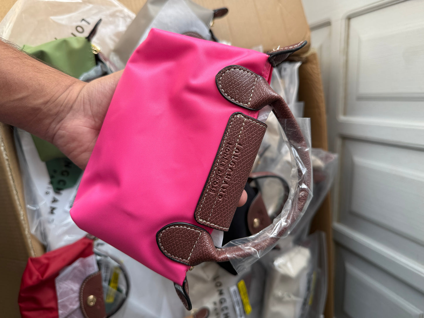 LONG CHAMP LE PLIAGE ORIGINAL POUCH WITH HANDLE ( Master Series )