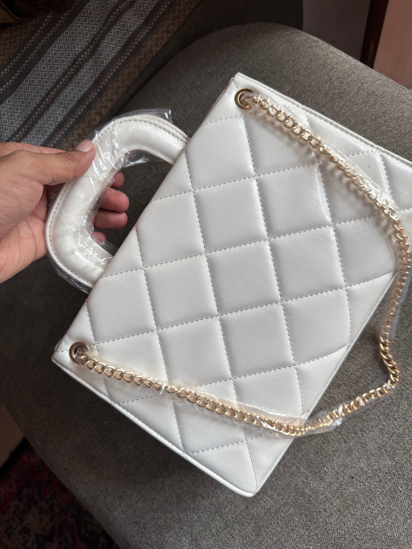 Charles & Keith Apfra Quilted Chain Master Series With Box