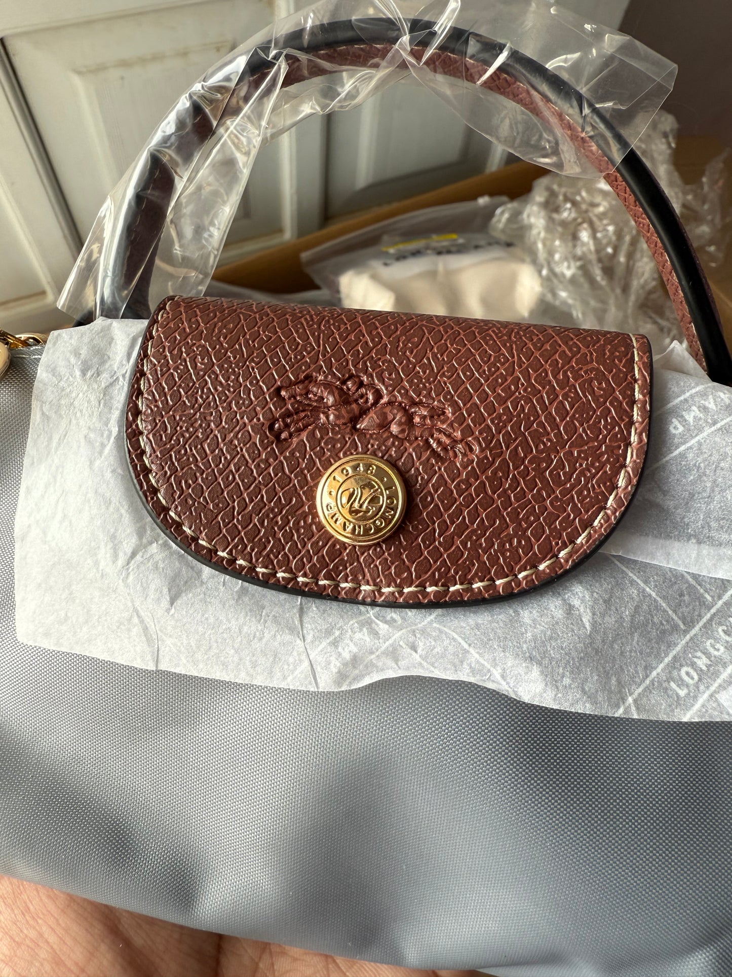 LONG CHAMP LE PLIAGE ORIGINAL POUCH WITH HANDLE ( Master Series )