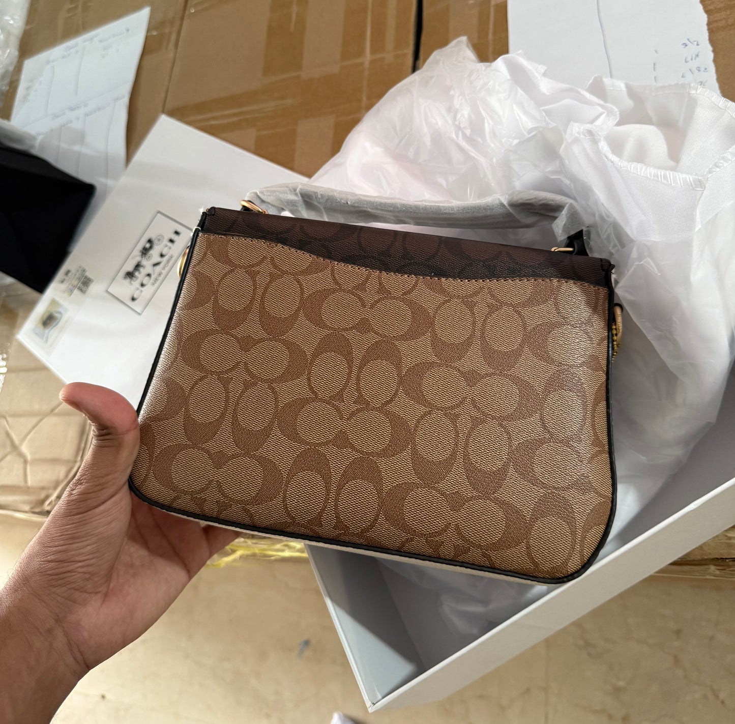 Coach Marlie Top Handle Satchel With Box.