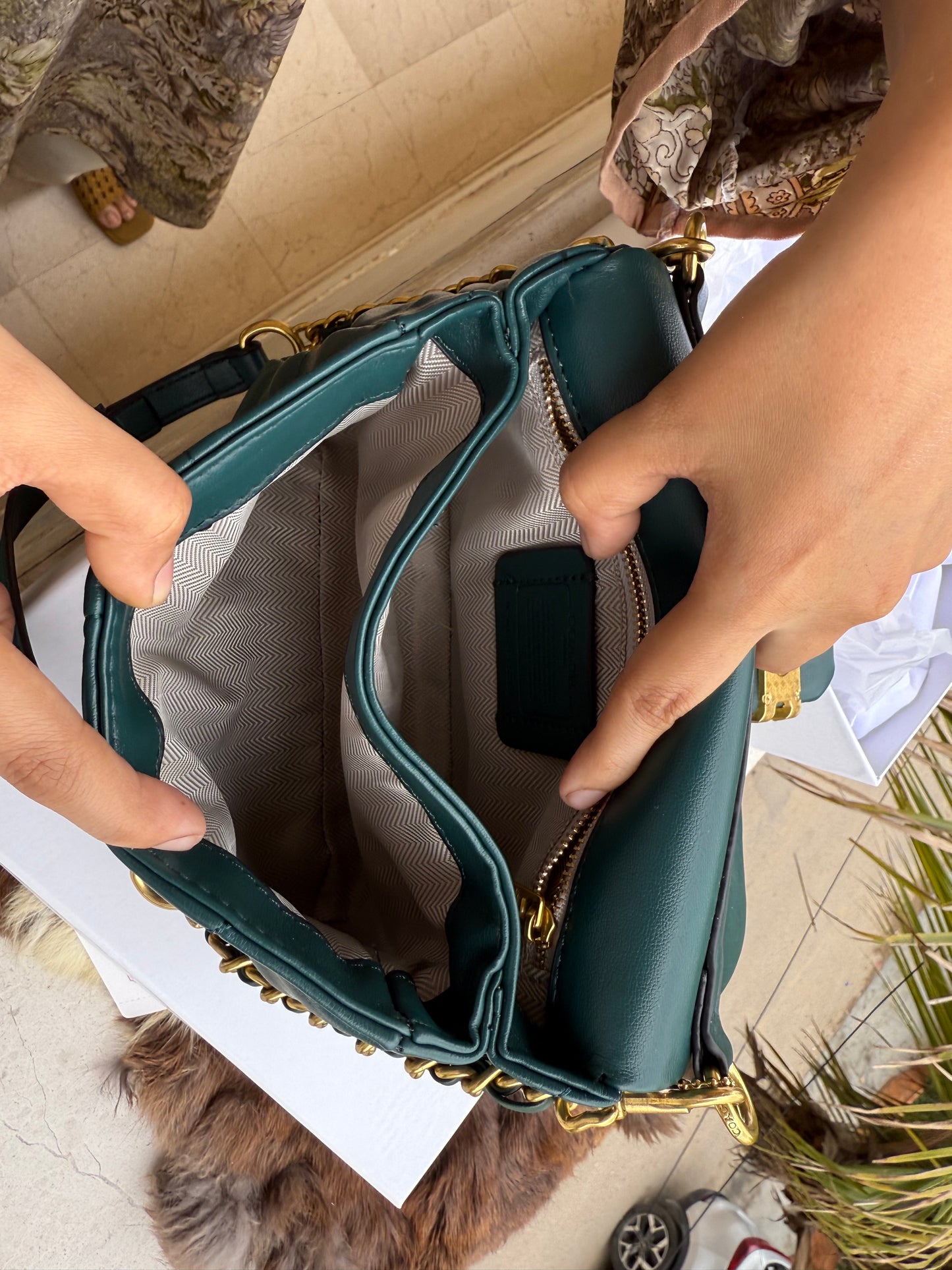 Coach Times Square Tabby Shoulder Bag With Quilting