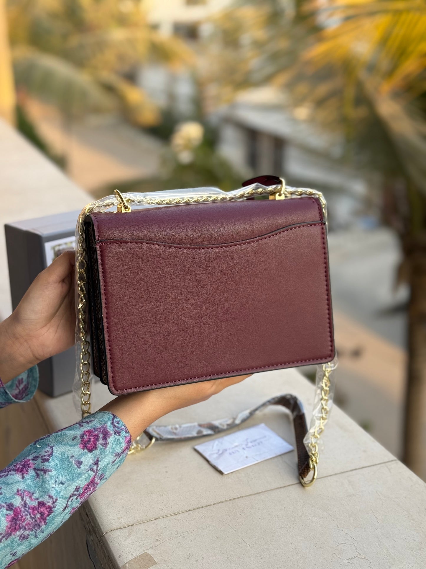 COACH KLARE Crossbody Bag Maroon