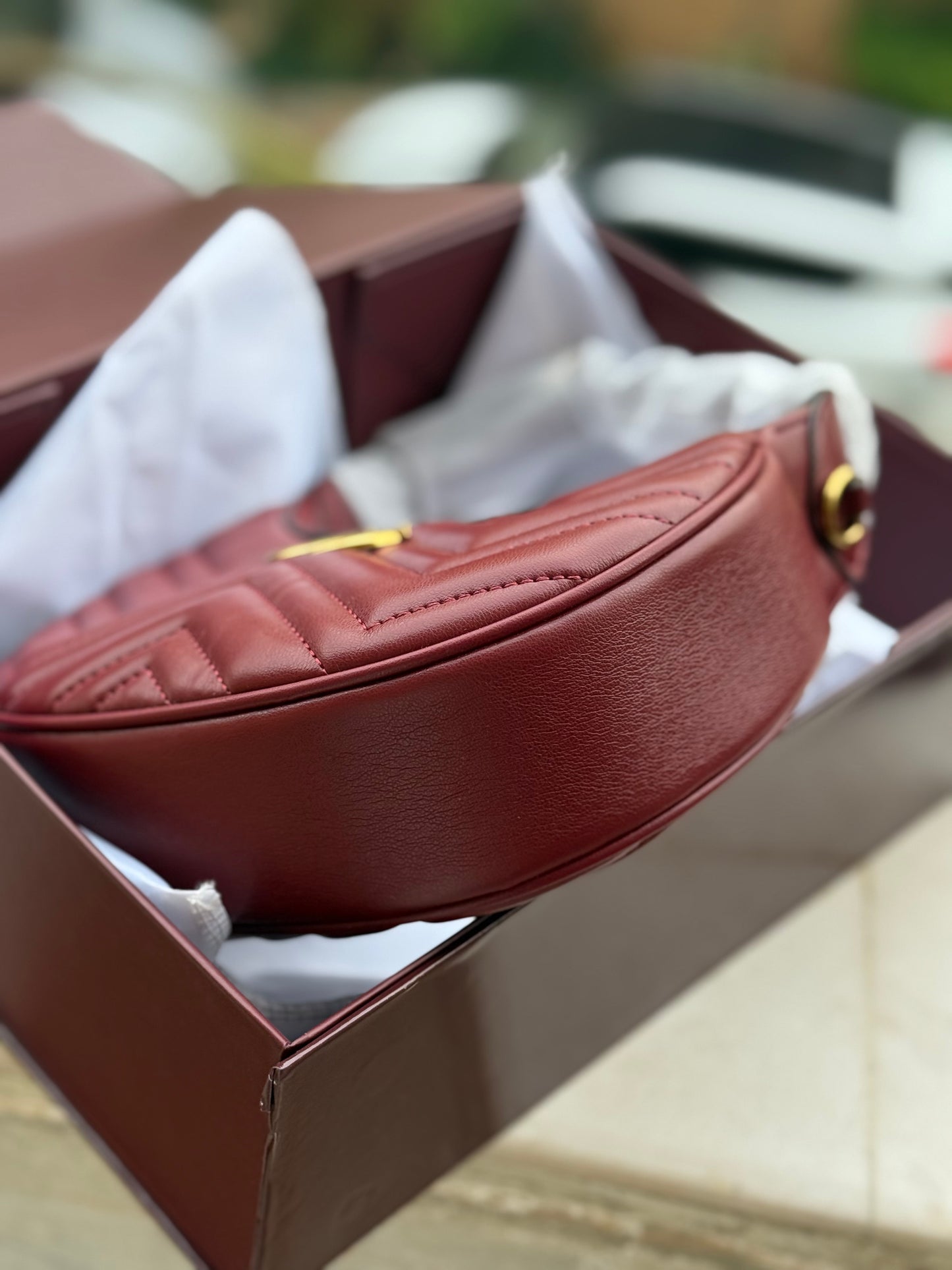 Gucci Marmont Shoulder bag With Box-Master Series With long chain