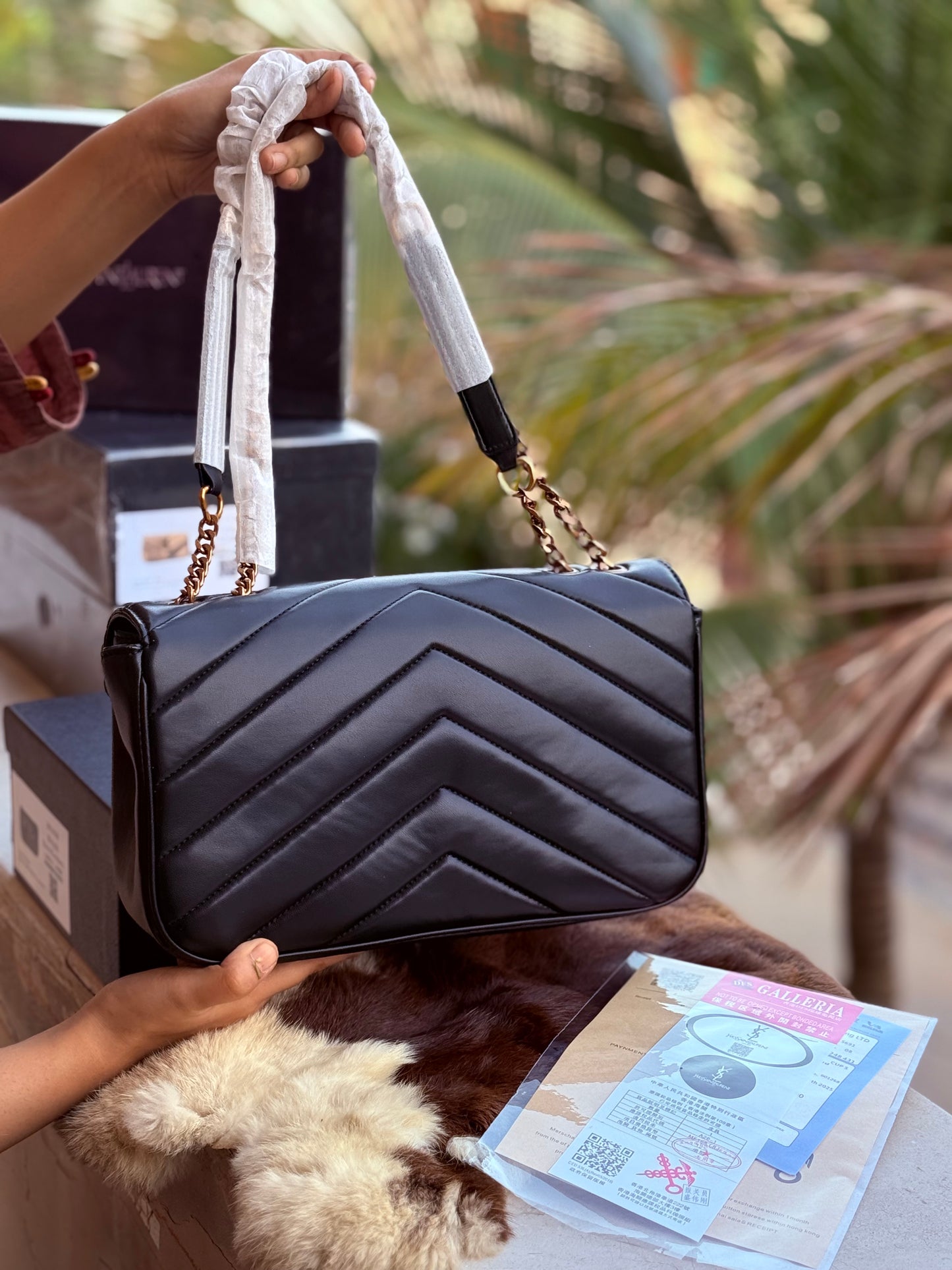 YSL Loulou Master Series With Box Black With Gold