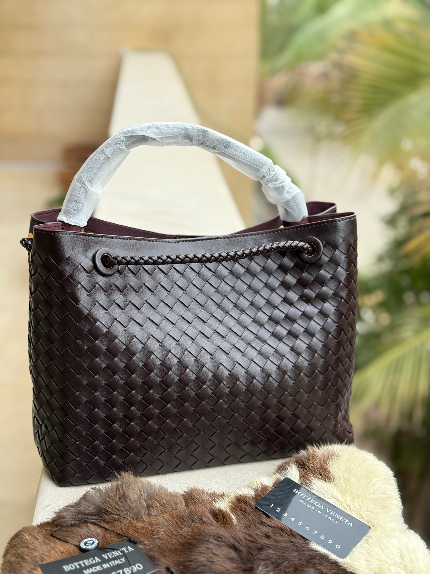 Bottega Venetta Andiamo Intrecciato-Dark Purple Master Series
