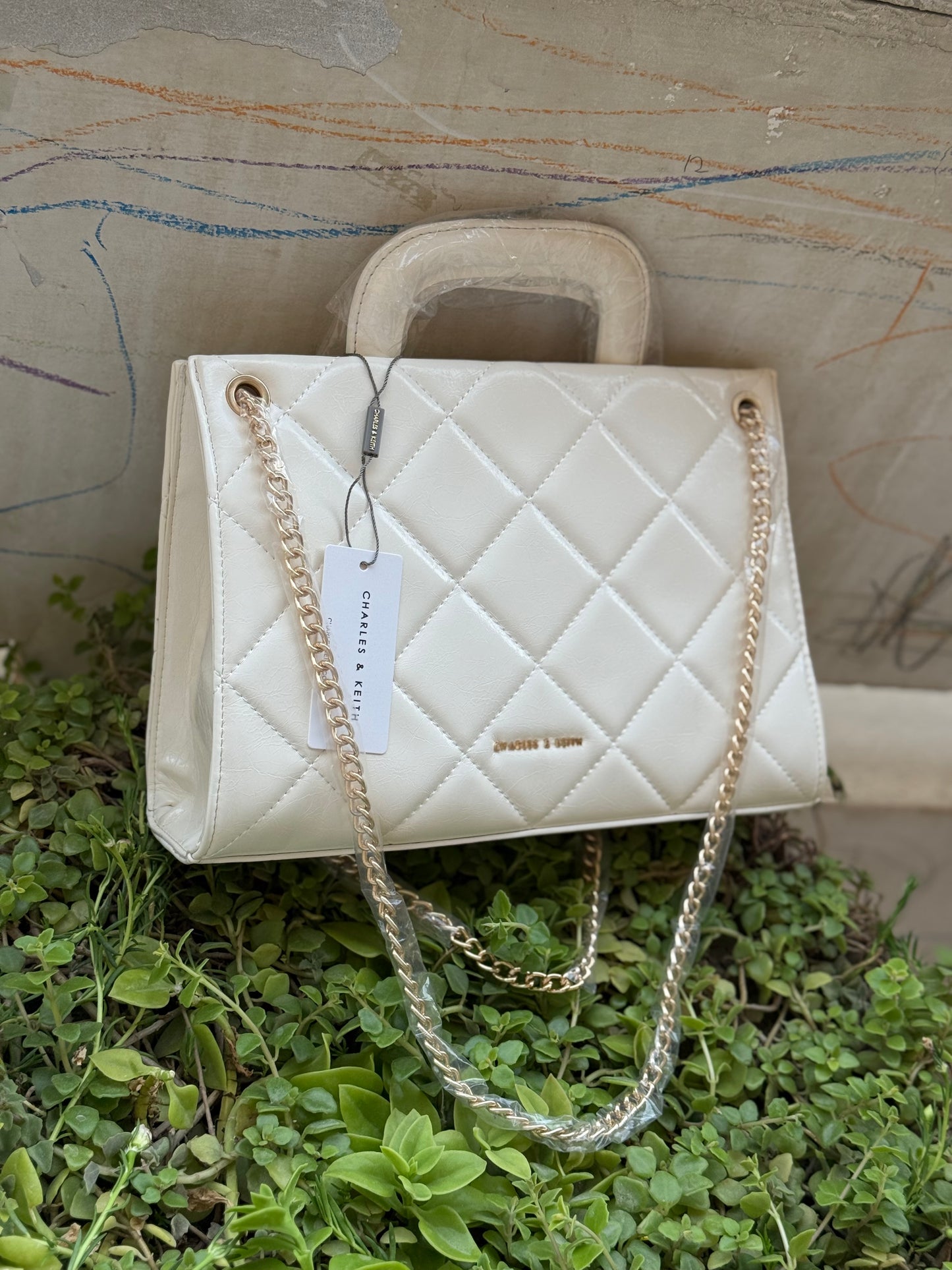 Charles & Keith Apfra Quilted Chain Master Series With Box