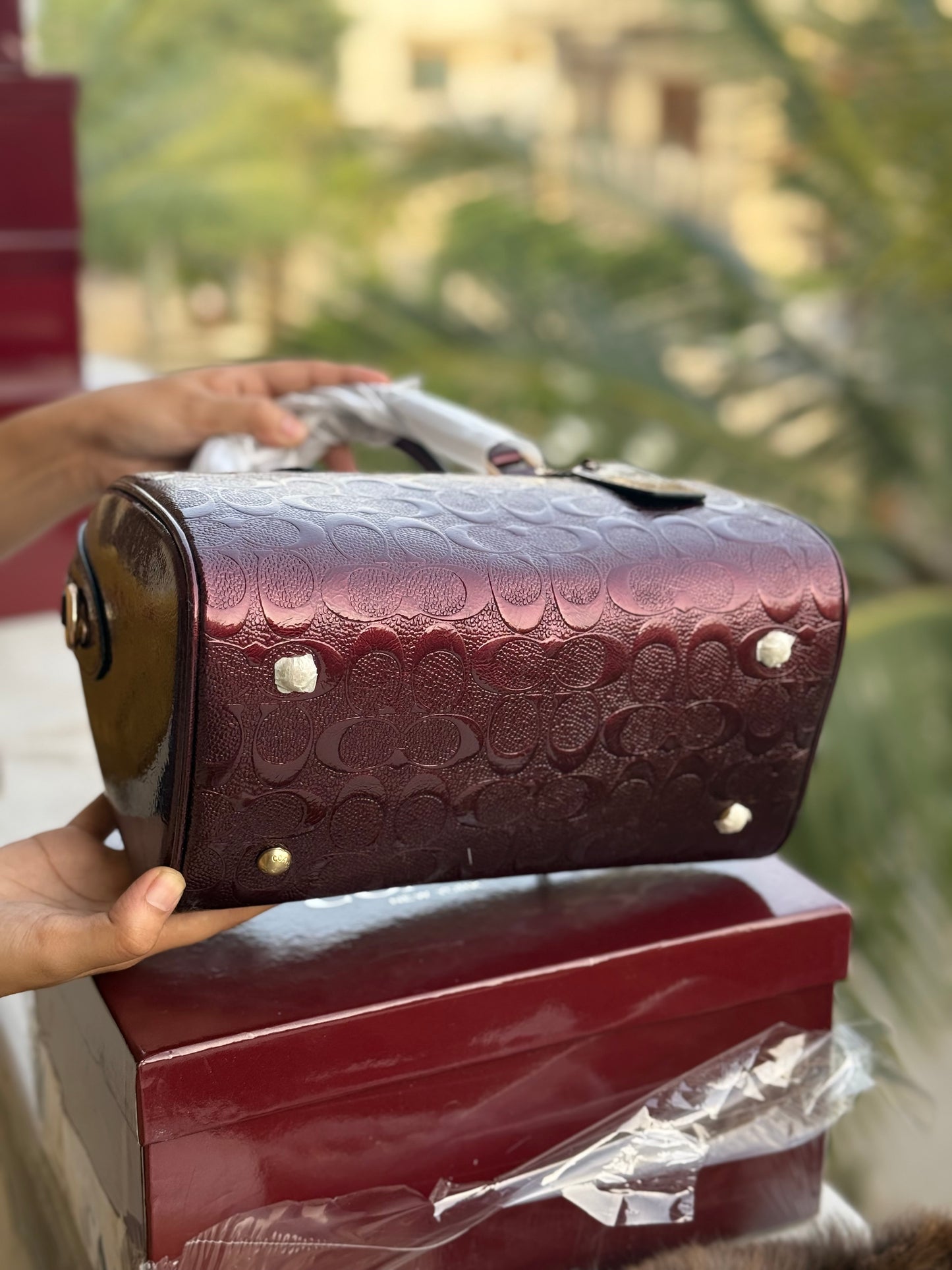 Coach Rowan Satchel With Box Master Series