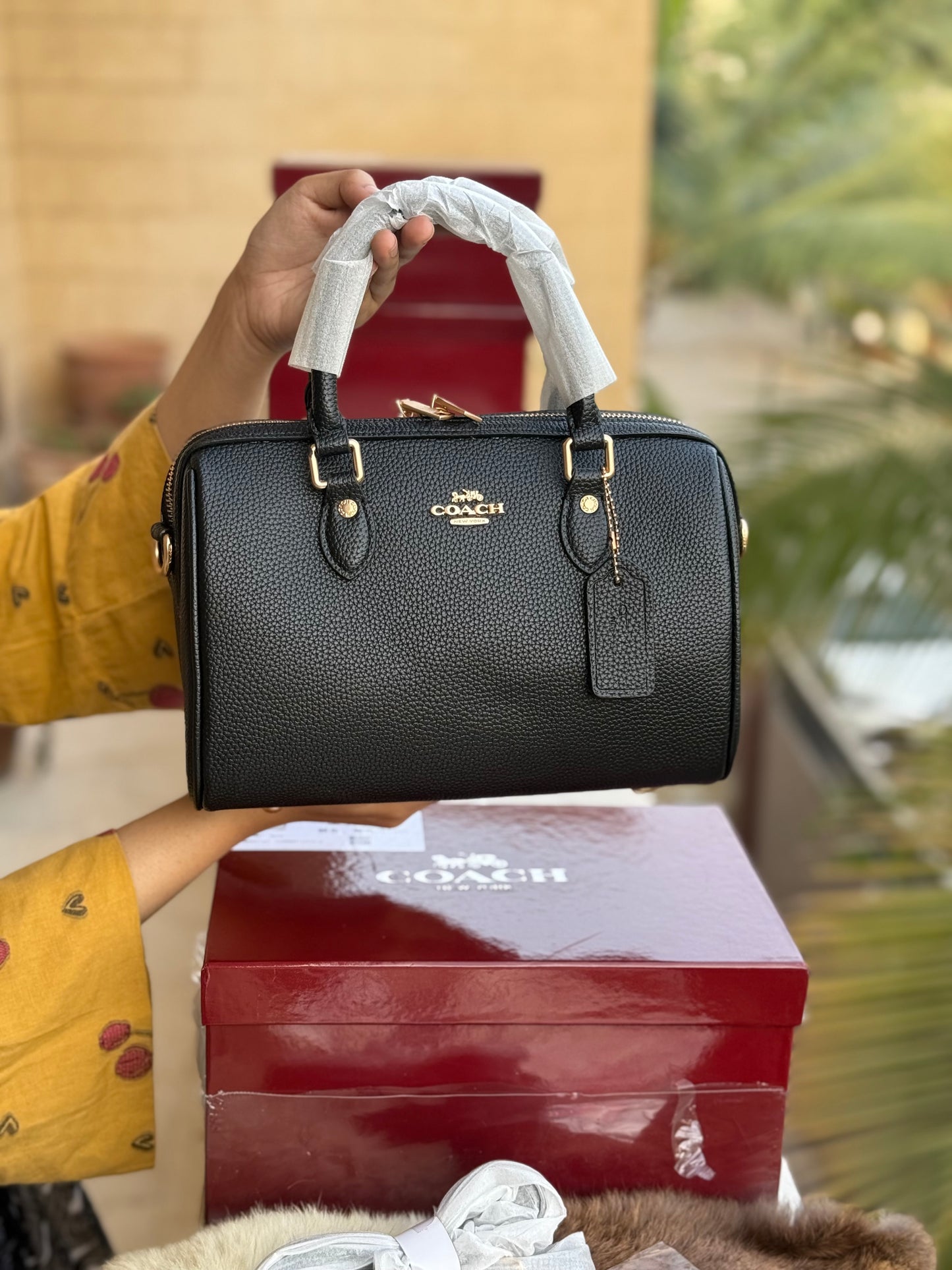 Coach Rowan Satchel With Box Master Series