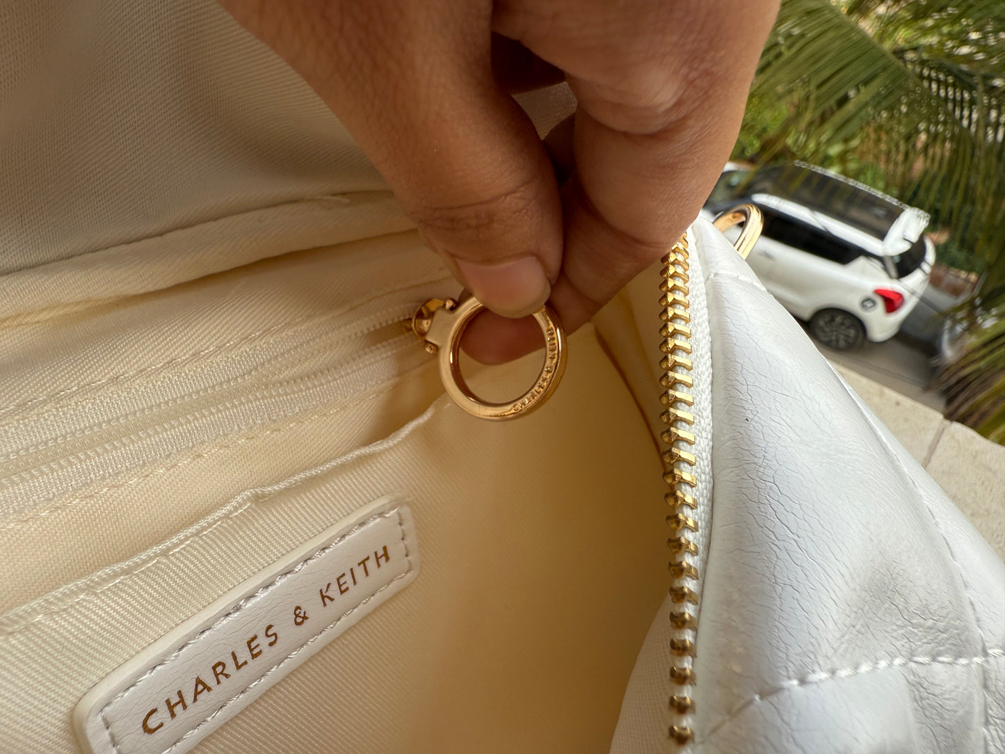 Charles & Keith Apfra Quilted Crossbody Bag With Box-Master Series