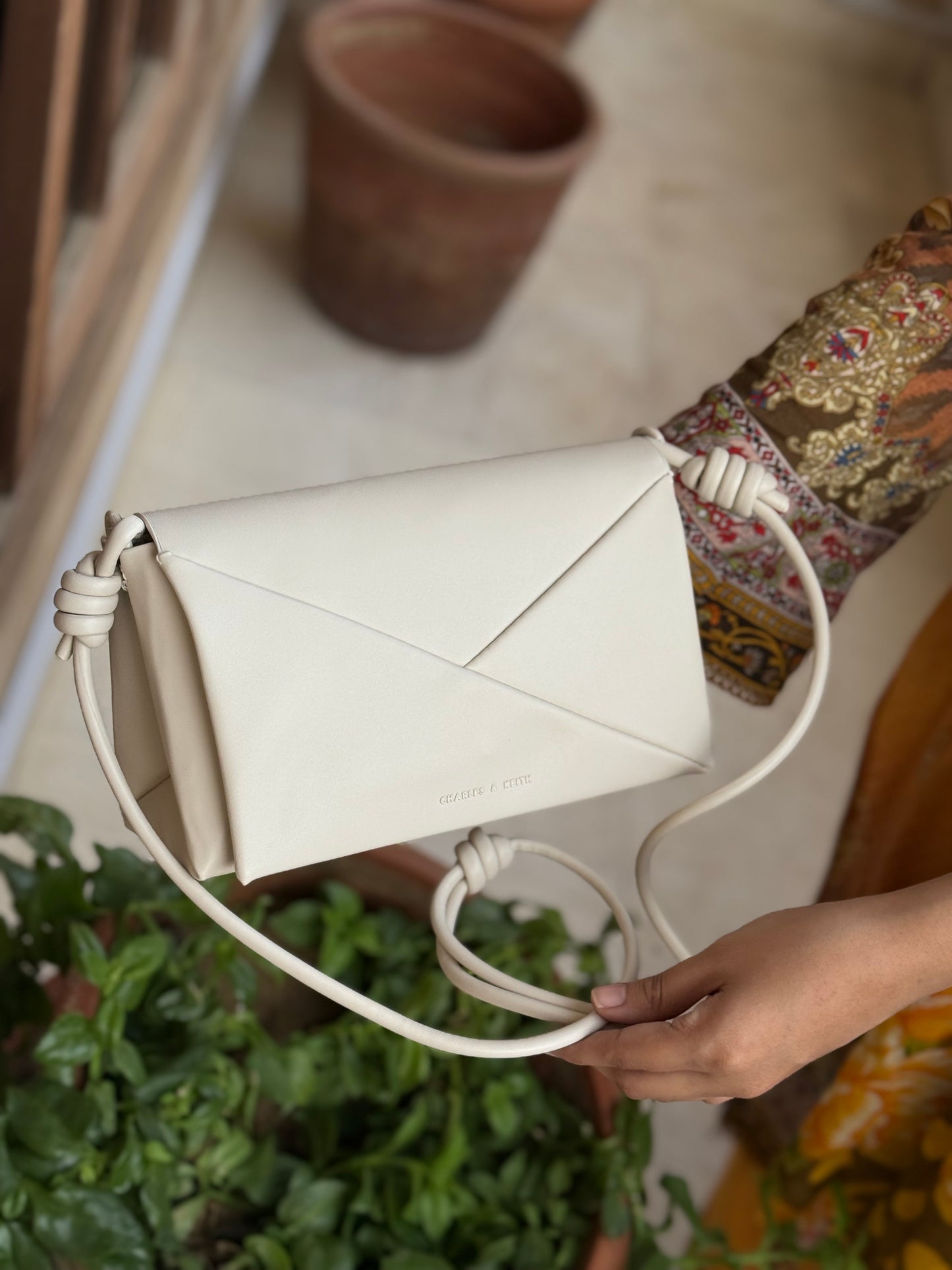 Charles & Keith Midori Geometric Shoulder Bag Master Series