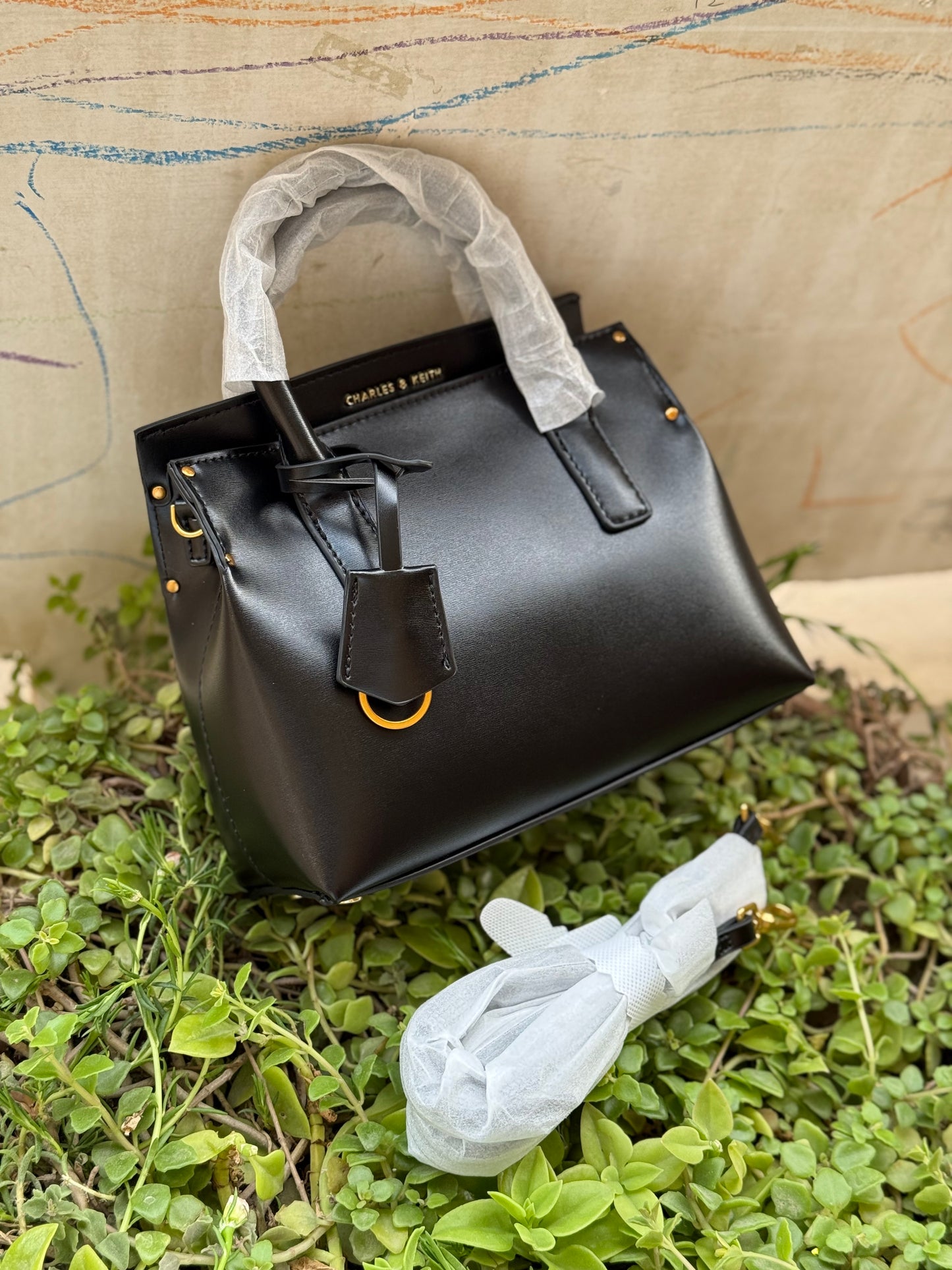 Charles & Keith Rene Structured Top handle bag-Master Series