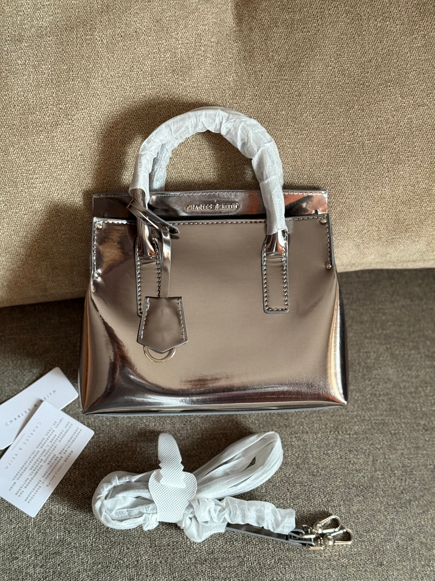 Charles & Keith Rene Structured Top handle bag-Master Series
