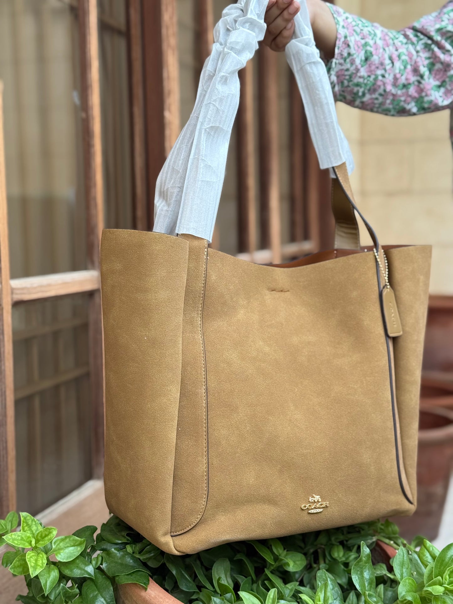 Coach Hadley Suede Tote Master Series.