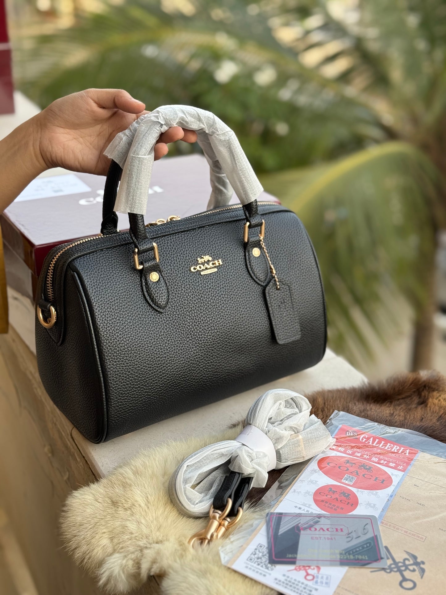 Coach Rowan Satchel With Box Master Series