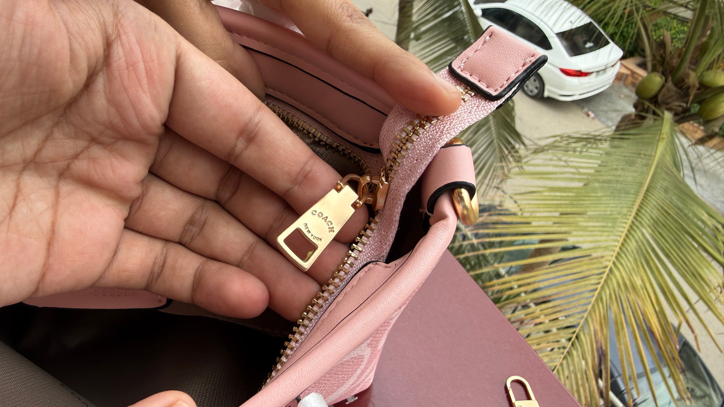 Coach City Mini Tote Bag-With Wallet & Charm Chain-Box Included-Master Plus Series.