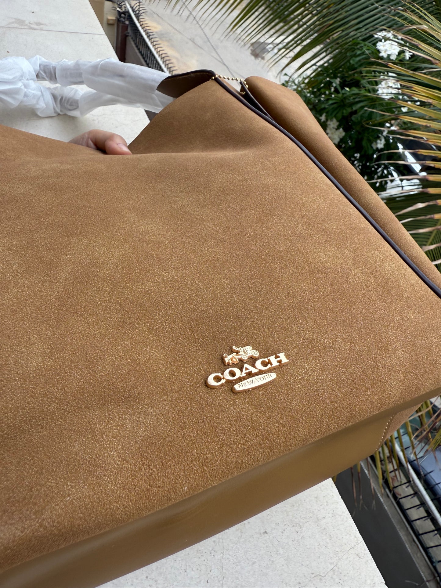 Coach Hadley Suede Tote Master Series.