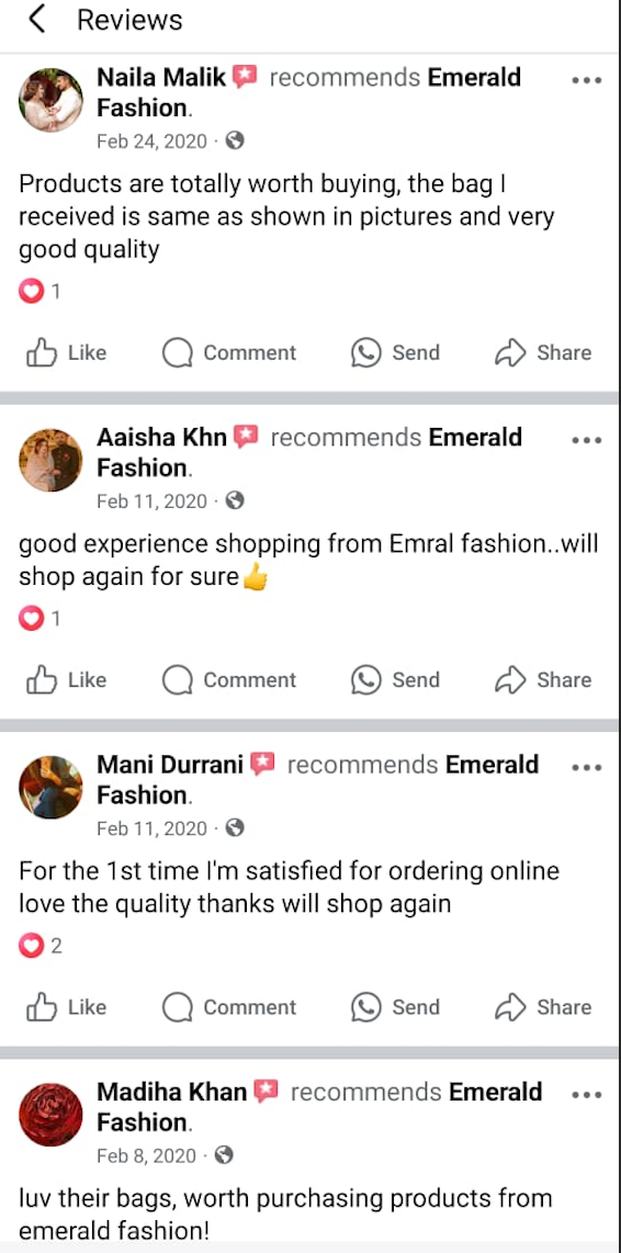 Customer Review Screenshot