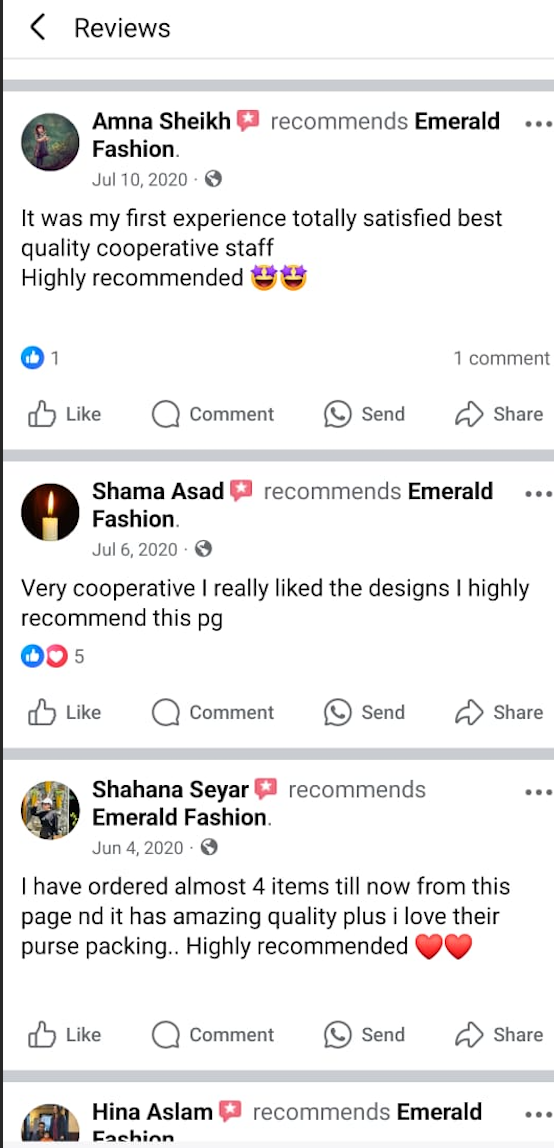 Customer Review Screenshot