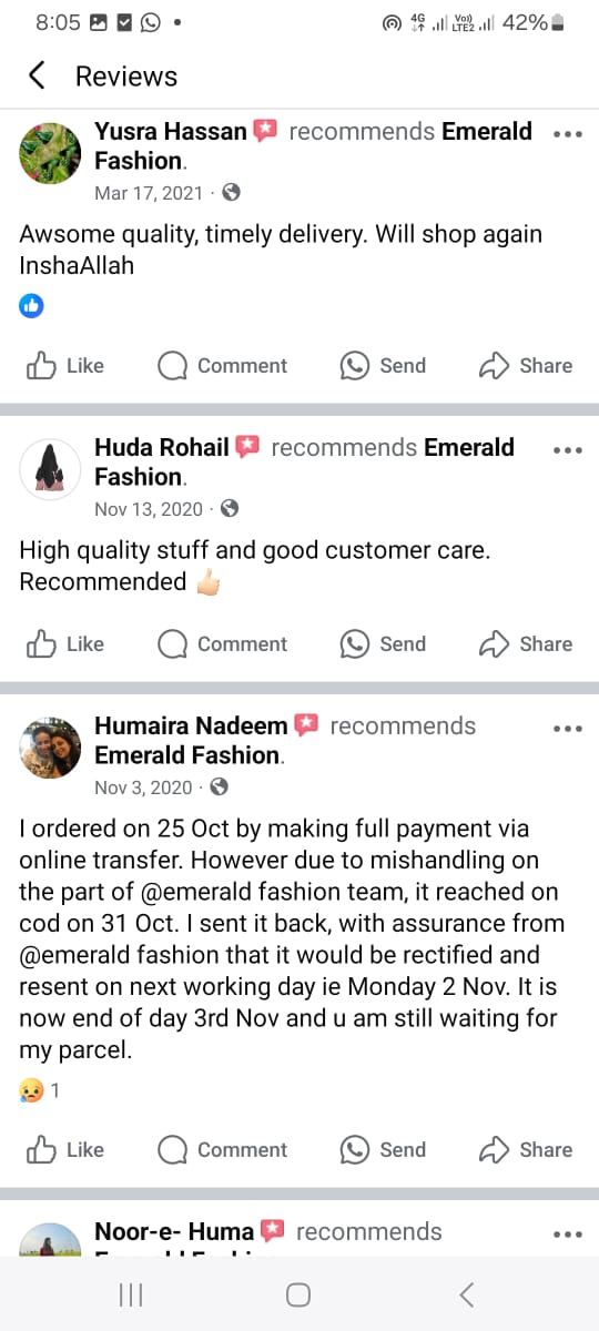 Customer Review Screenshot