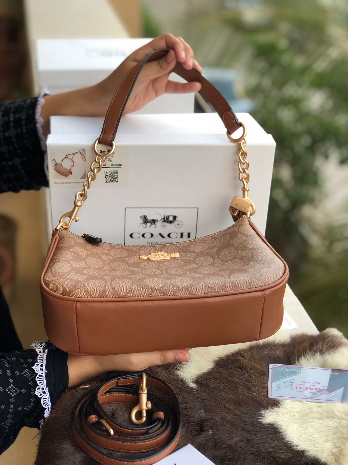 Coach Teri Hobo Bag ( Master Series ) With Box Packaging