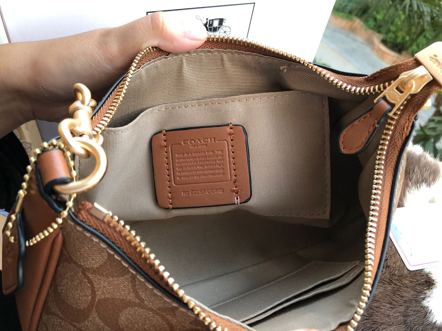 Coach Teri Hobo Bag ( Master Series ) With Box Packaging
