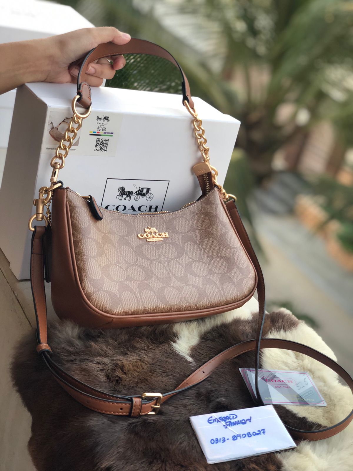 Coach Teri Hobo Bag ( Master Series ) With Box Packaging