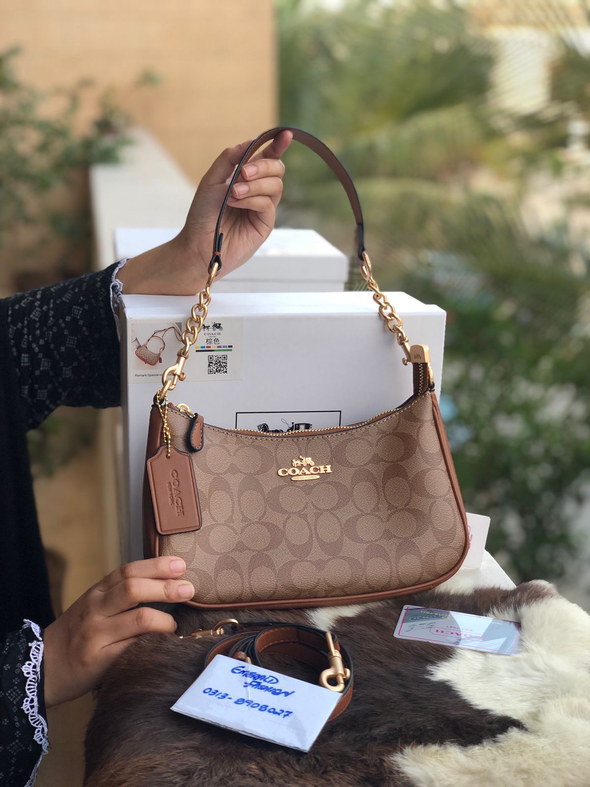 Coach Teri Hobo Bag ( Master Series ) With Box Packaging