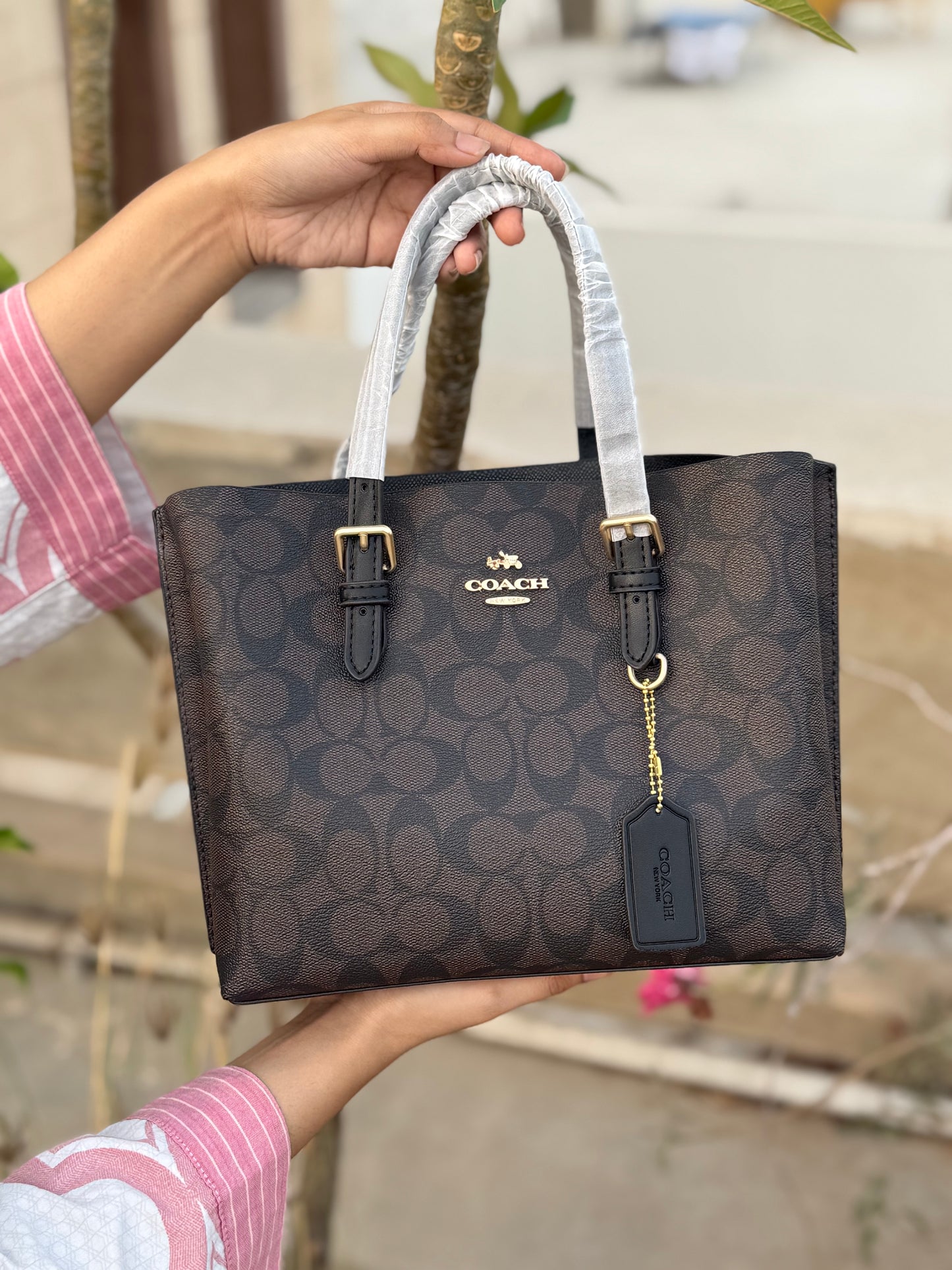 Coach MOLLIE 25 Tote Bag-With Box-Master Plus Series.