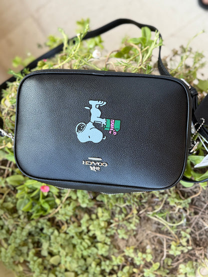 Coach X Peanuts Jamie Camera Bag with Snoopy Ski Motif-Same As Original-Master Series