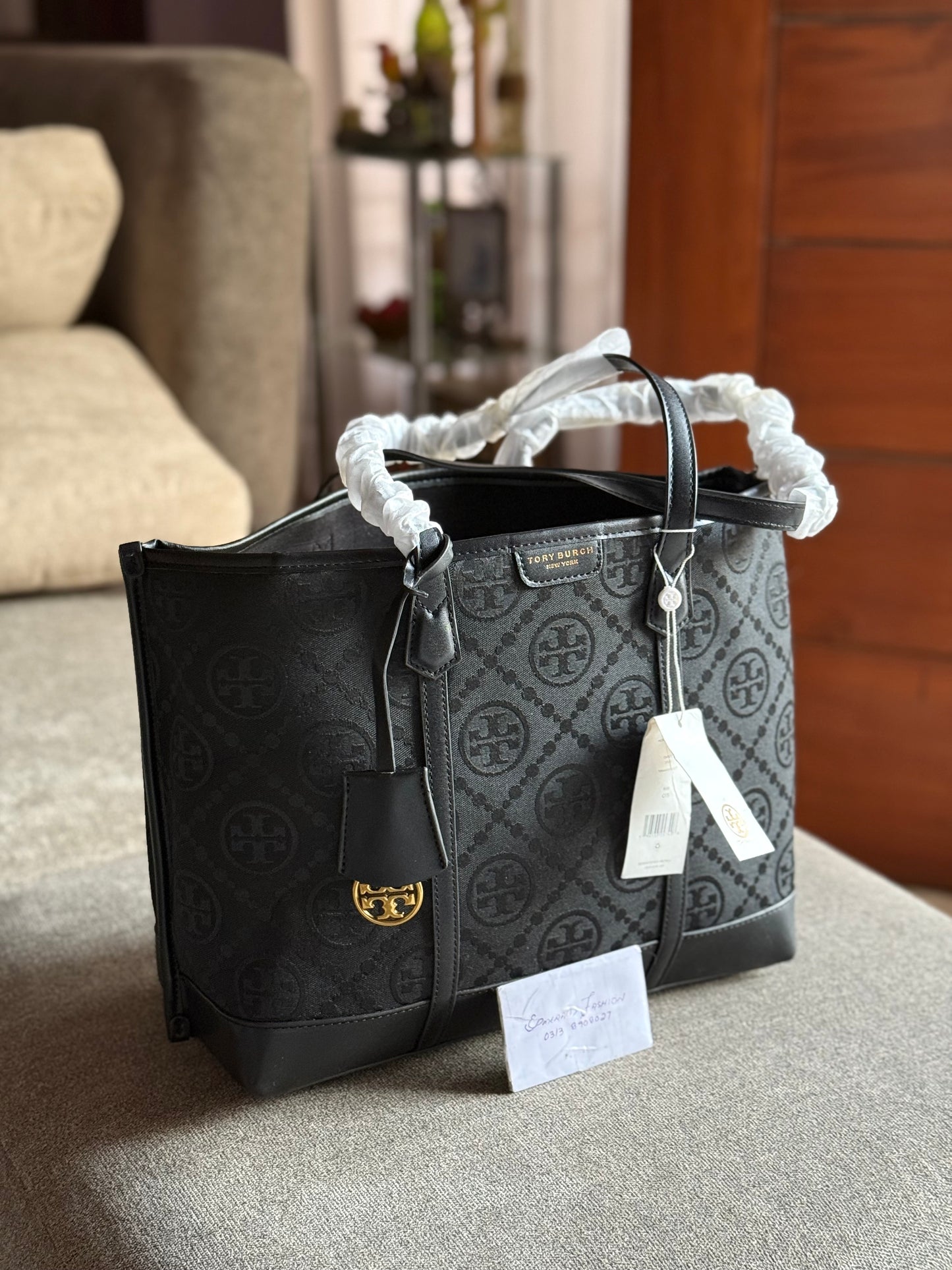 .Tory Burch Perry Monogram Tote Bag!