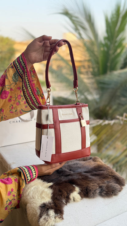 Charles & Keith Scottie Bucket Bag-Master Plus Series-With Paper Bag