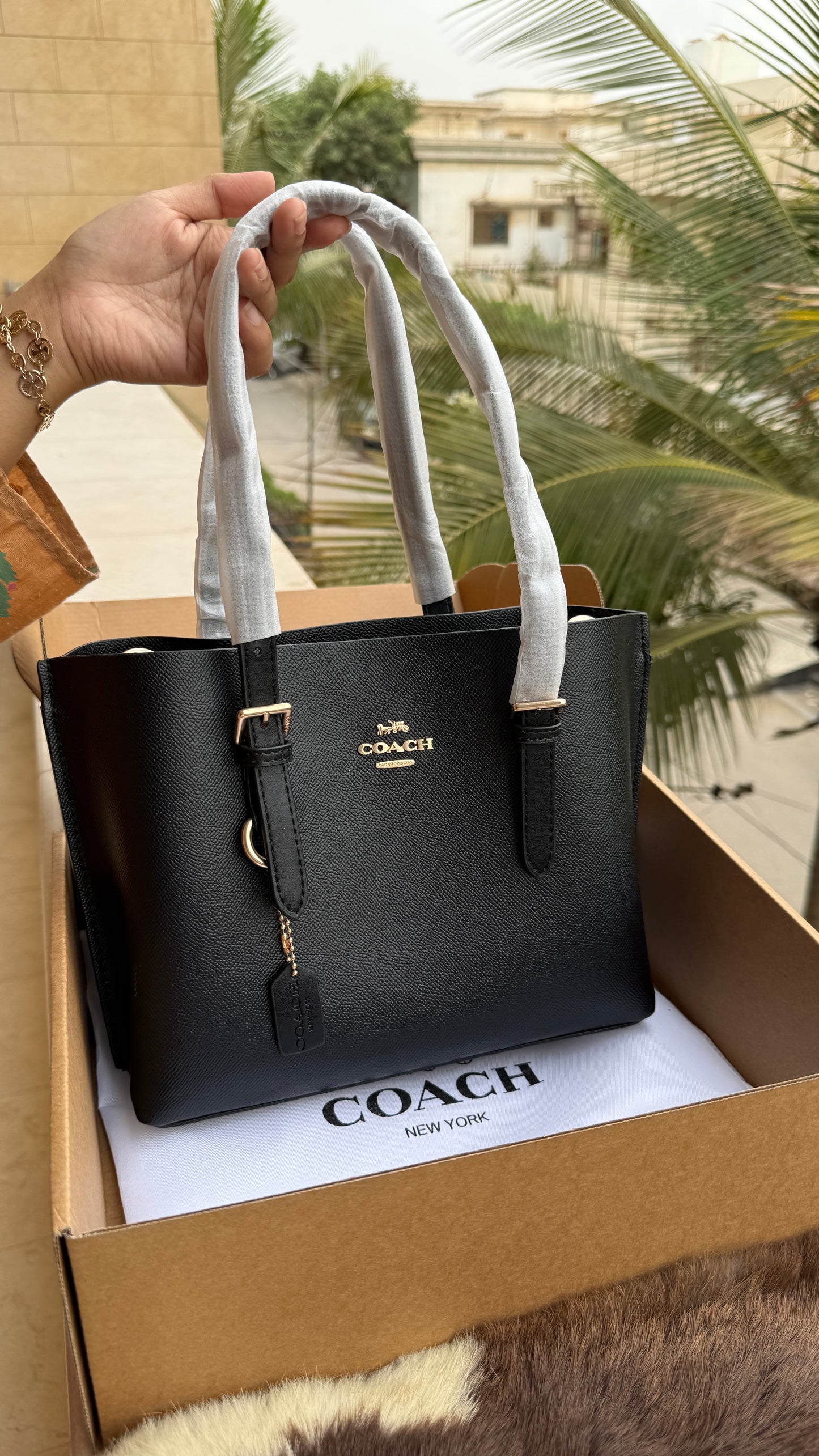 Coach Mollie 25 Tote Bag-Master Basic Series With Folding Box Packaging.