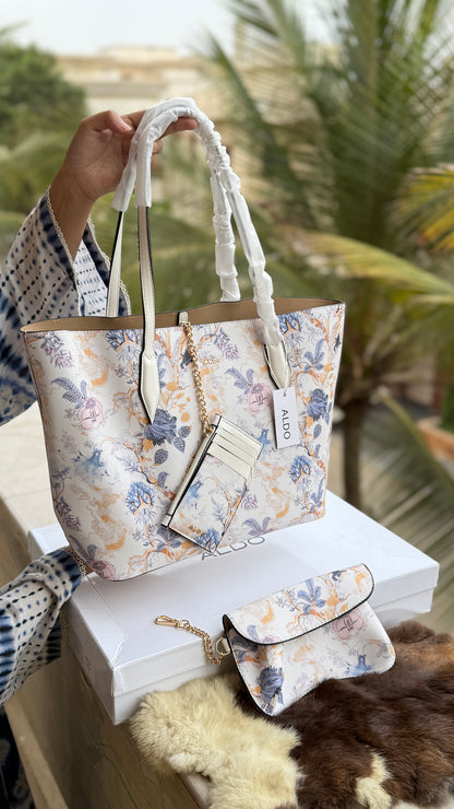 Aldo Tote-With Card Wallet & Pouch-With Box-Master Series