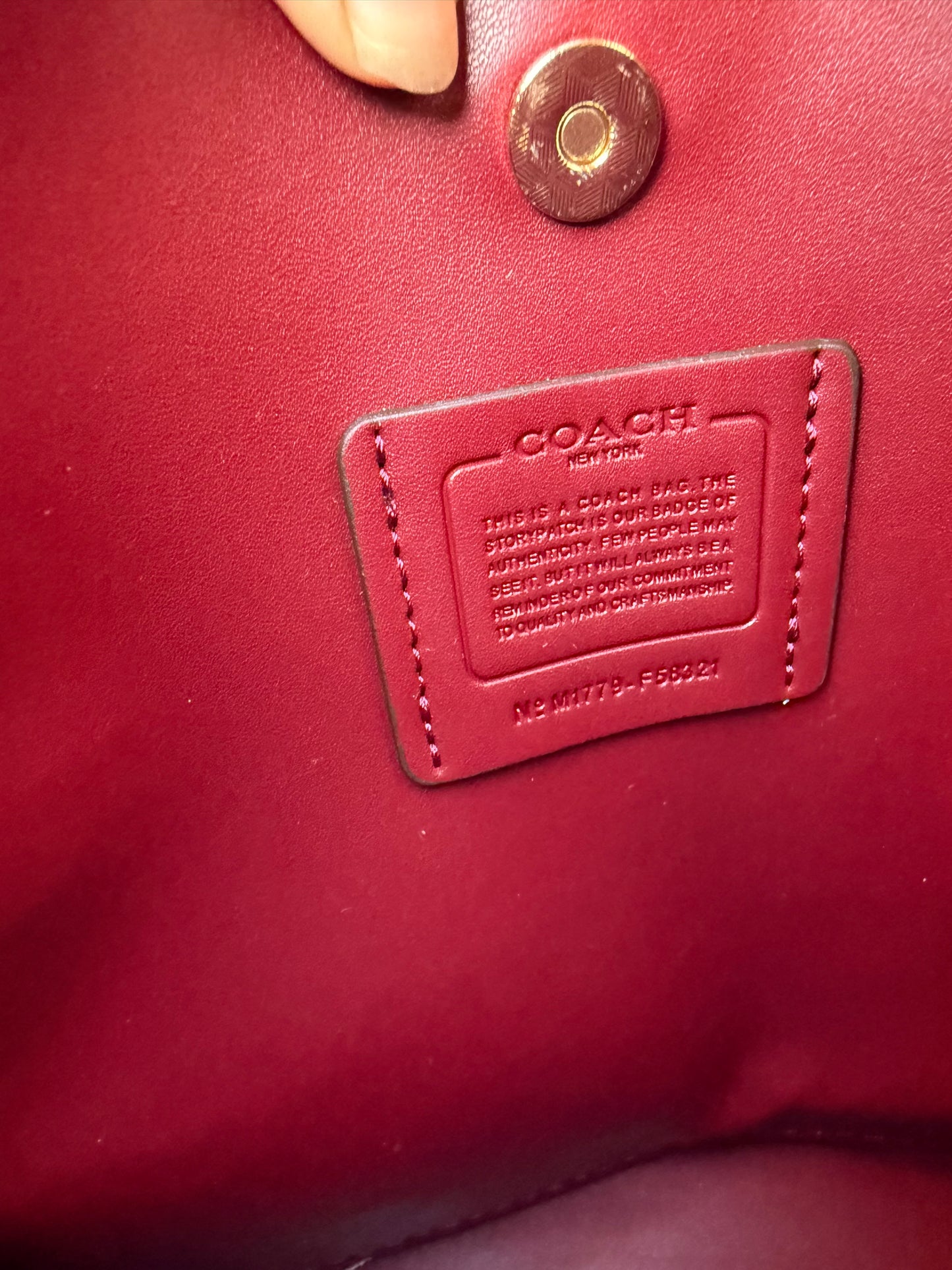 Coach Mollie 22 Bucket Bag Master Plus Series With box