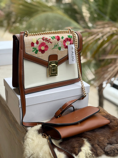 ALDO FLORAL Crossbody- With Pouch!