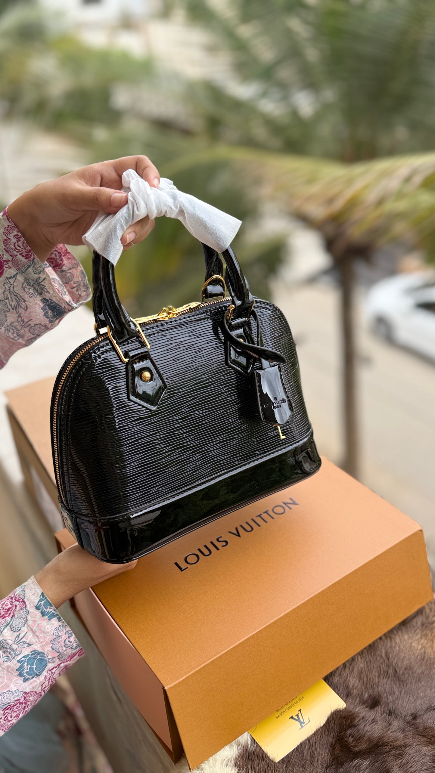 Louis Vuitton Electric Epi Alma BB handbag-Double box-Master Plus Series