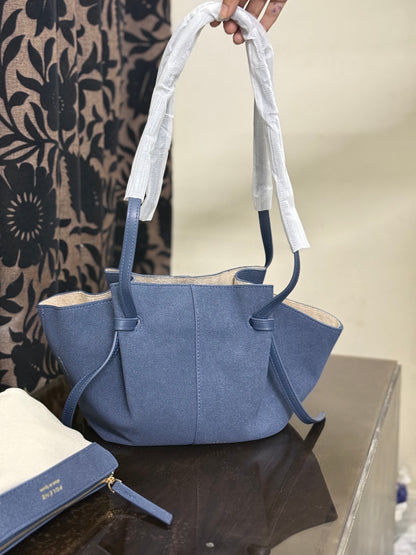Polène Cyme Mini tote bag in suede-Master Series-Same as original.