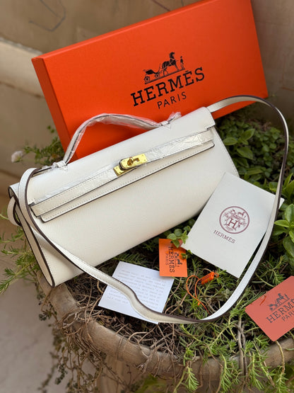 Hermes Kelly Cut Clutch-Box included-Master Series