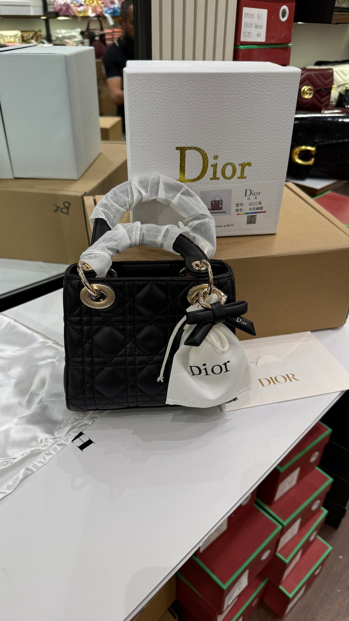 Lady Dior Mini By Dior-AAA Series-Double Folding Box
