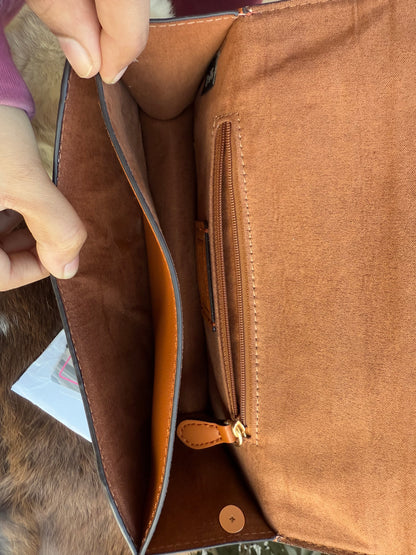 Coach Eliza Flap Crossbody Bag With Box ( Master Series )